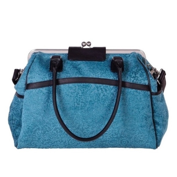 Waverly Baby by Trend Lab - Stetson Lagoon Framed Diaper Bag NWOT - Picture 4 of 16